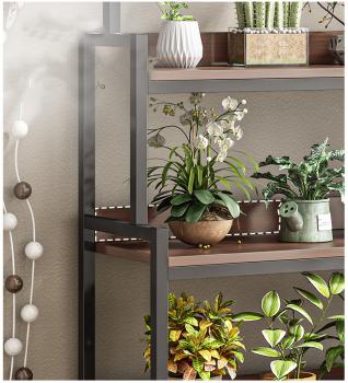 360Home Blumenständer Regal Blumentopf Ständer Eisen hängenden drei Etagen